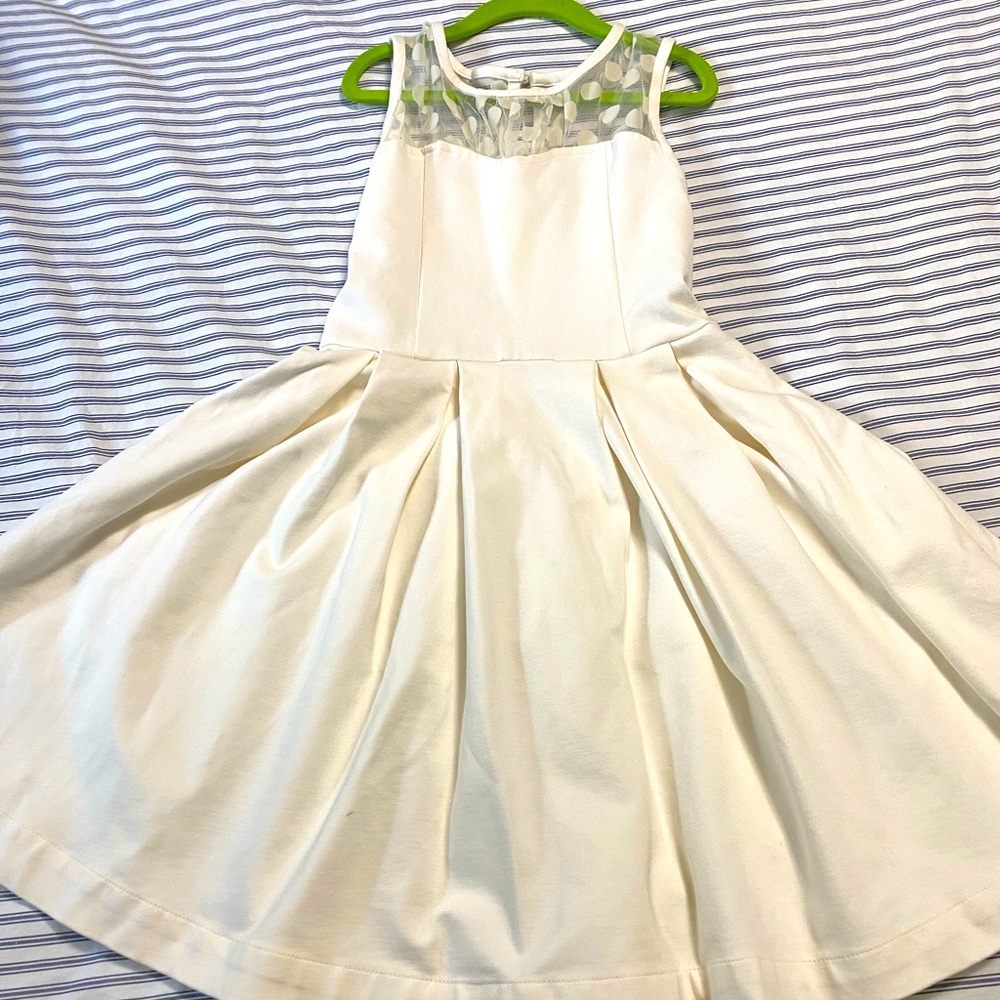 Nordstrom Girls Dress- polka dot panel